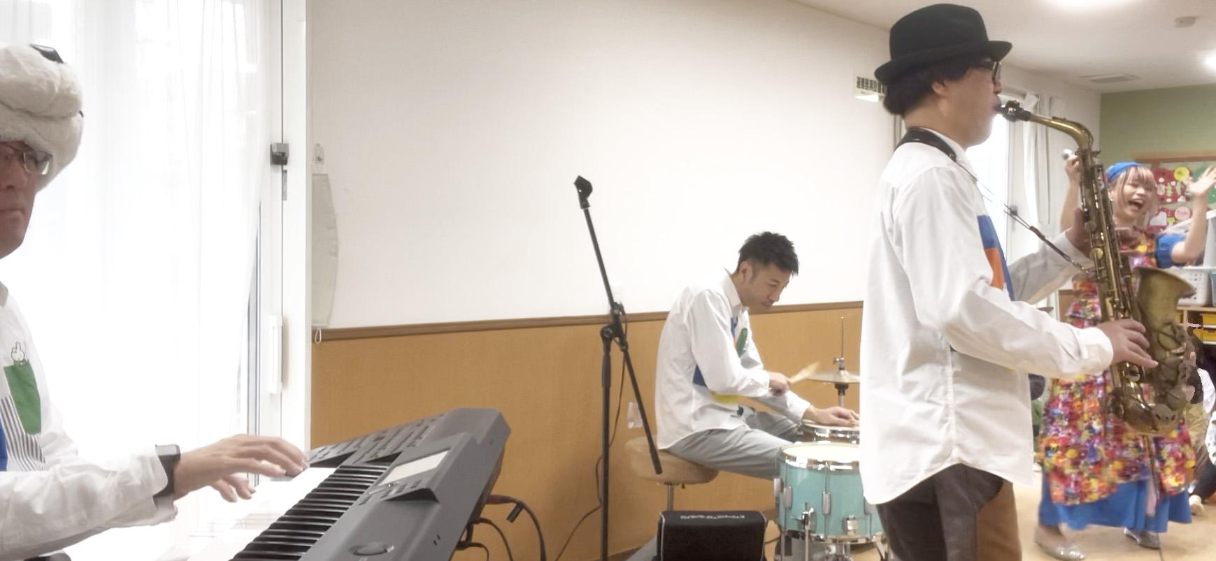 愛知県名古屋市トット保育園御器所にてプチジャズコンサート